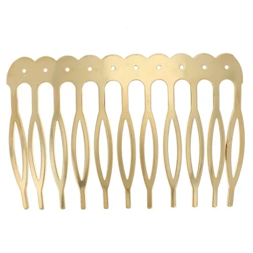 Peine barra 38x58 mm - Dorado con oro fino x1