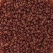 Rocalla Miyuki 15/0 134F - Transparente Topacio Oscuro Mate x8g