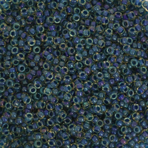 Rocalla Miyuki 15/0 1826 - Topacio rayado azul noche AB x8g