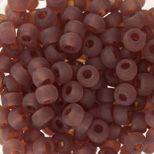Rocalla Miyuki 6/0 134F - Transparente Topacio Oscuro Mate x8g