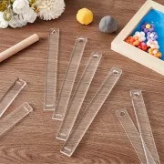 Cuñas para extender la masa polimérica - de 1 mm a 6 mm - Transparentes x12