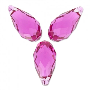 Gotas PureCrystal 6010 11x5.5 mm Fuchsia x4
