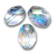 Aceitunas facetadas 13x10 mm Crystal AB x8