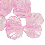 Pétalos de flor curvados 20x17 mm en acrílico transparente - Rose AB x12|raw }}