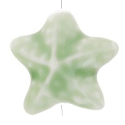 Perla estrella de mar de cerámica 19x21 mm - Verde claro x1|raw }}