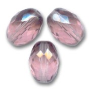 Aceitunas facetadas 13x10 mm Light Amethyst x8