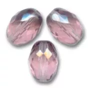 Aceitunas facetadas 13x10 mm Light Amethyst x8