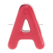 Juego de cuentas de letras acrílicas Abecedario 21x17 mm - A - Multicolor x10|raw }}