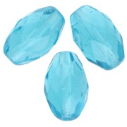 Aceitunas facetadas 13x10 mm Aquamarine x8|raw }}