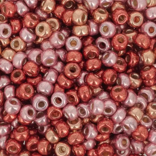 Miyuki Rocalla Mix 8/0 - Duracoat Galvanized Pink Confetti x8g