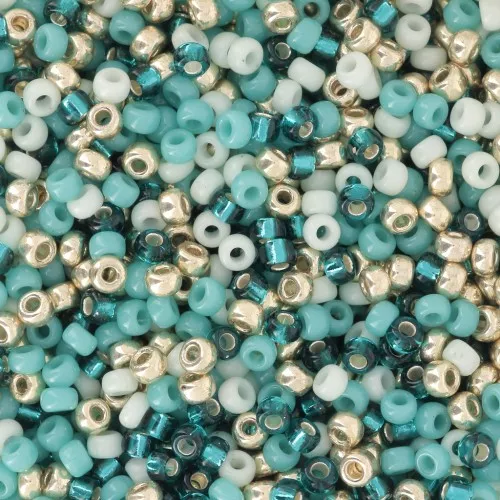 Miyuki Rocalla Mix 11/0 - Azul Indio x8g