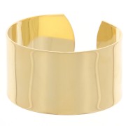 Pulsera de latón 30x150 mm - Dorado con oro fino x1