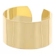 Pulsera de latón 30x150 mm - Dorado con oro fino x1