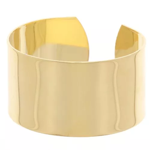 Pulsera de latón 30x150 mm - Dorado con oro fino x1