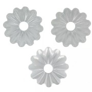 Copas estriadas 6 mm - Plateado x20