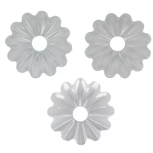 Copas estriadas 6 mm - Plateado x20