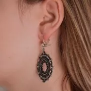 Conversor de Ganchos pendientes a clip 19x5 mm - Plateado x2