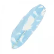 Plumas motivos Plumas 11 cm Azul/Blanco x5