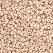 Cuentas de Rocalla Preciosa 11/0 2 mm - Chalkwhite, amarillo y marrón con brillo x20 g