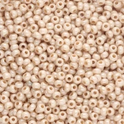 Cuentas de Rocalla Preciosa 11/0 2 mm - Chalkwhite, amarillo y marrón con brillo x20 g