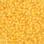 Cuentas de Rocalla Preciosa 11/0 de 2 mm - Crystal Yellow Lined x 20 g