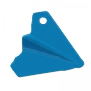 Dije teñida avión origami 19 mm Azul Fluo x1|raw }}