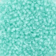 Cuentas de Rocalla Preciosa 11/0 de 2 mm - Crystal Green Lined x 20 g