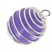 Cuentas para bola de embarazo de 16 mm - Morado x1