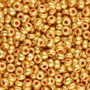Cuentas de Rocalla Preciosa 8/0, 3 mm - Terra Metallic Orange, 20 g