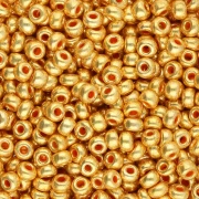 Cuentas de Rocalla Preciosa 8/0, 3 mm - Terra Metallic Orange, 20 g