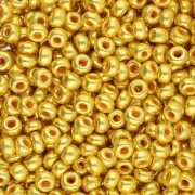 Cuentas de Rocalla Preciosa 8/0 3 mm - Terra Metallic Gold x20 g