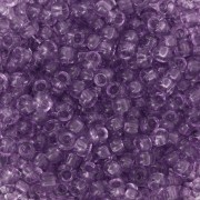 Cuentas de Rocalla Preciosa 8/0 - 3 mm - Solgel - Violeta 2, cristal teñido, 20 g