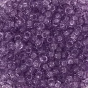 Cuentas de Rocalla Preciosa 8/0 - 3 mm - Solgel - Violeta 2, cristal teñido, 20 g