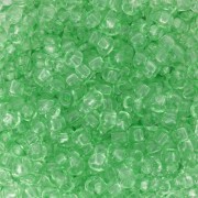Cuentas de Rocalla Preciosa 8/0 - 3 mm - Solgel - Verde claro 2, cristal teñido x 20 g