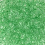 Cuentas de Rocalla Preciosa 8/0 - 3 mm - Solgel - Verde claro 2, cristal teñido x 20 g