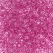Cuentas de Rocalla Preciosa 8/0 - 3 mm - Solgel - Cristal teñido rosa 2 x 20 g