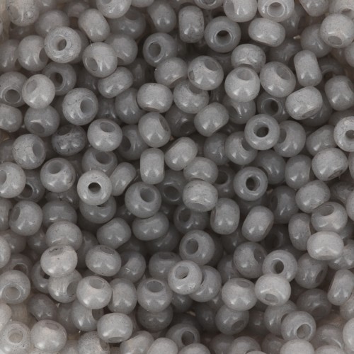 Cuentas de Rocalla Preciosa 8/0 - 3 mm - Solgel - Gris 2 teñido alabastro x 20 g