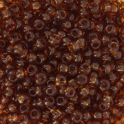 Cuentas de Rocalla Preciosa 8/0 - 3 mm - Dark Topaz x20 g