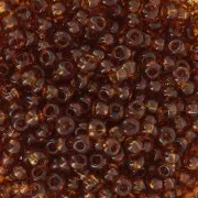 Cuentas de Rocalla Preciosa 8/0 - 3 mm - Dark Topaz x20 g