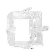 Engaste PureCrystal 4447 cuadrado 12 mm plateado x1