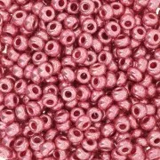 Cuentas de Rocalla Preciosa 8/0 - 3 mm - Terra Metallic Rosa x20 g
