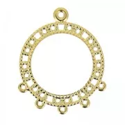 Separadores 5 anillas 30 mm dorado x2