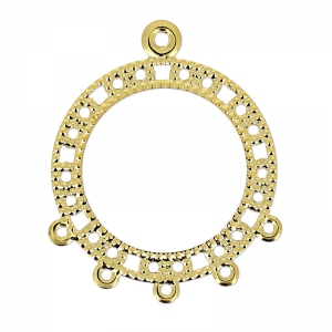 Separadores 5 anillas 30 mm dorado x2