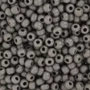 Cuentas de Rocalla Preciosa 8/0 - 3 mm - Gris opaco x 20 g