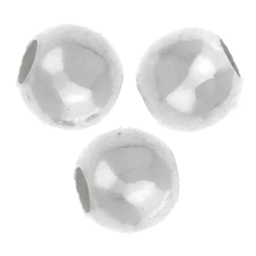Cuentas redondas 3 mm - Plata 925 x50