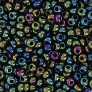 Cuentas de Rocalla Preciosa 8/0 - 3 mm - Verde iris x20 g
