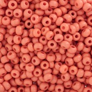 Cuentas de Rocalla Preciosa 8/0 - 3 mm - PermaLux naranja mate x 20 g