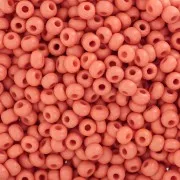 Cuentas de Rocalla Preciosa 8/0 - 3 mm - PermaLux naranja mate x 20 g