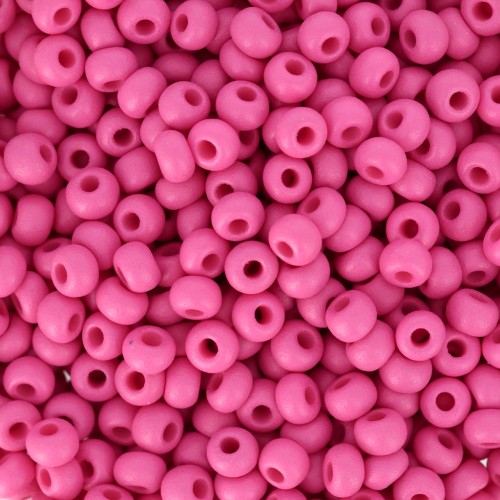 Cuentas de Rocalla Preciosa 8/0 - 3 mm - Permalux fucsia mate x 20 g