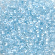 Cuentas de Rocalla Preciosa 8/0 3 mm - Crystal Lined Blue Pearl Sfinx x20 g